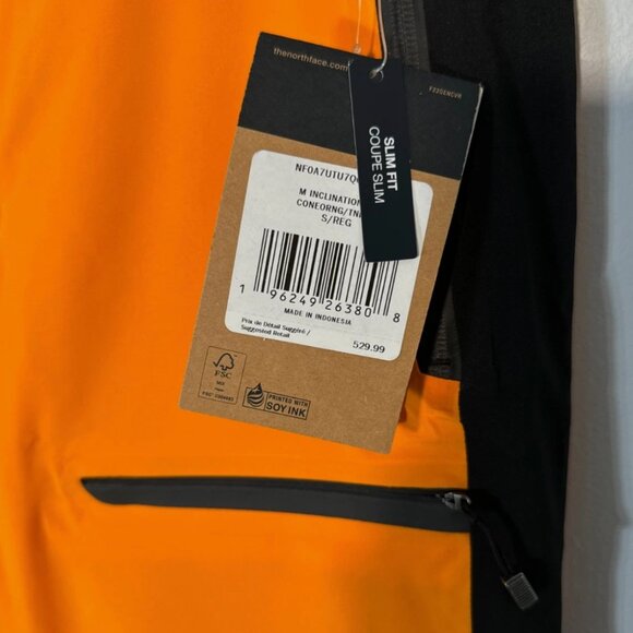 The North Face Mens Inclination Slim Fit Ski Orange Snowboard Pants S NWT - Picture 4 of 11